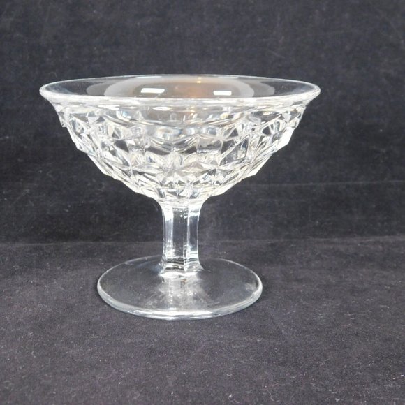 Fostoria American Elegant Glass Qty 2 Low Flared Sherbert Dishes Vintage 3.25" - Picture 3 of 11